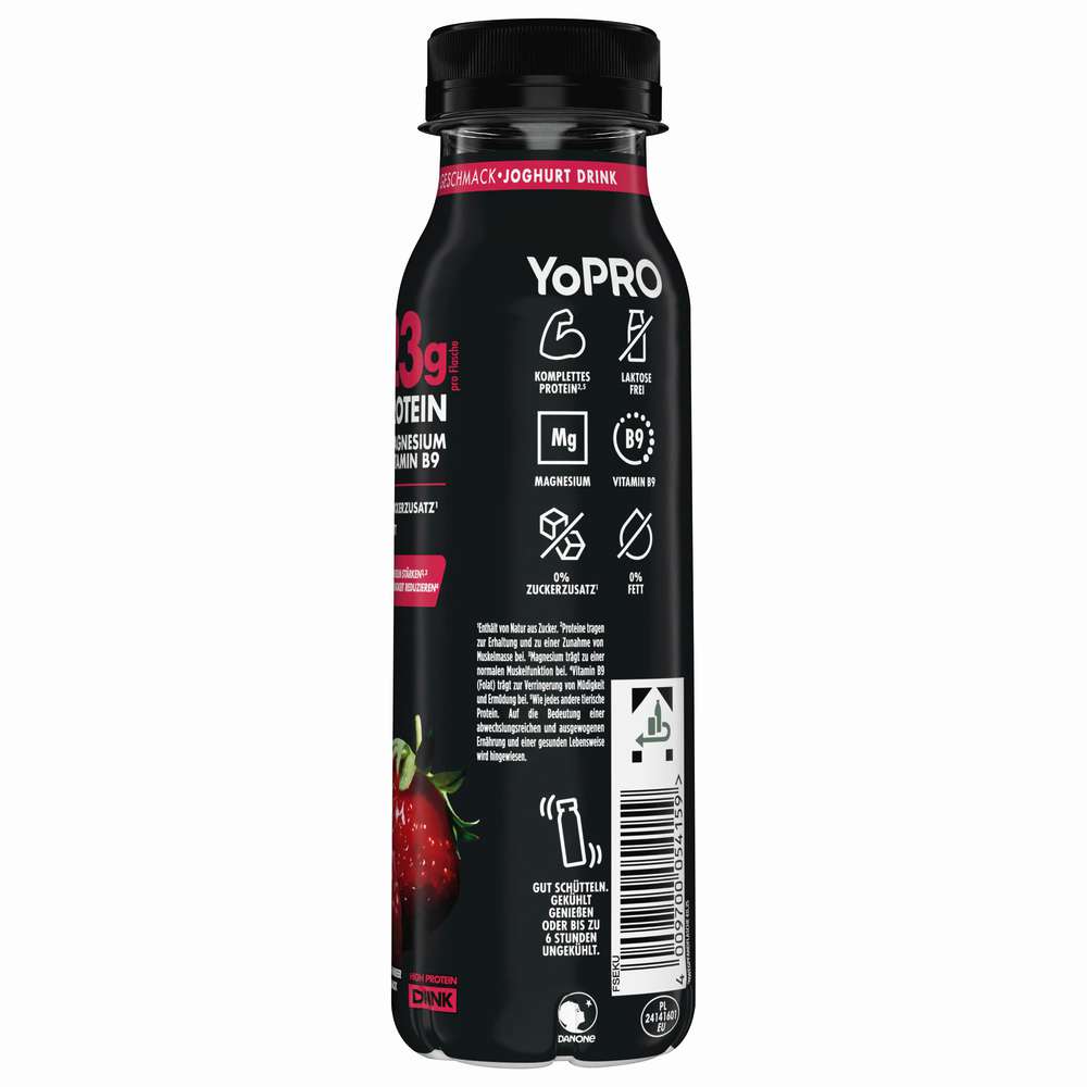 Produktabbildung Danone YoPRO Drink Erdbeer-Himbeer