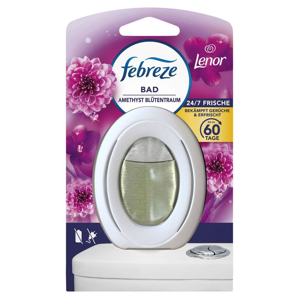 Produktabbildung Febreze Bad Lufterfrischer Amethyst Blütentraum