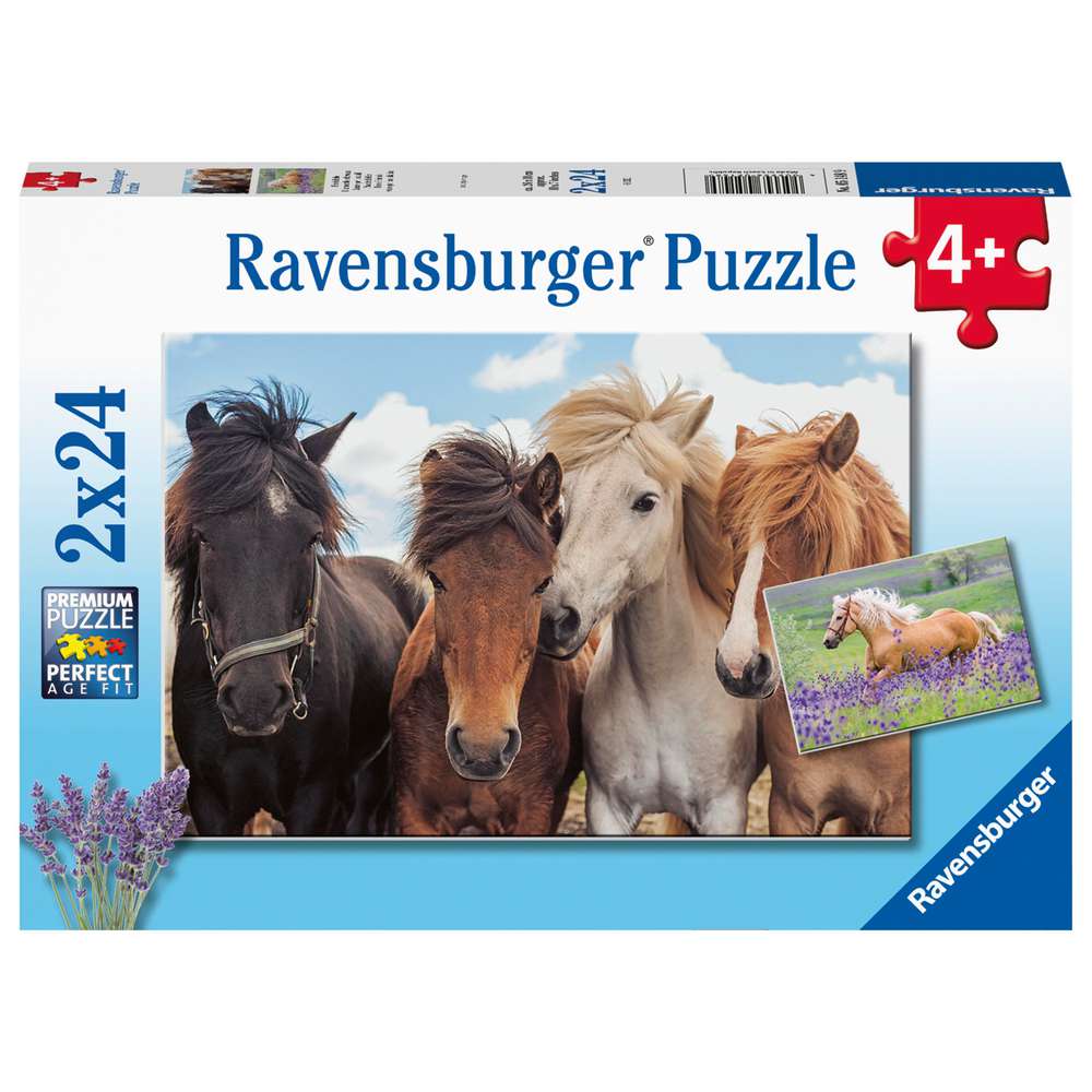 Produktabbildung Ravensburger Puzzle 2x24 Teile, Pferdeliebe