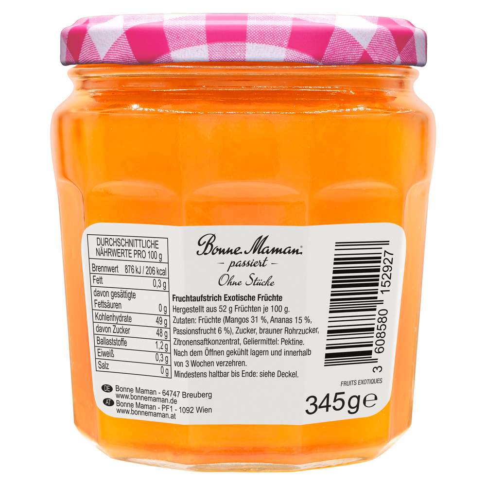Produktabbildung Bonne Maman Fruchtaufstrich passiert, Exotische Früchte