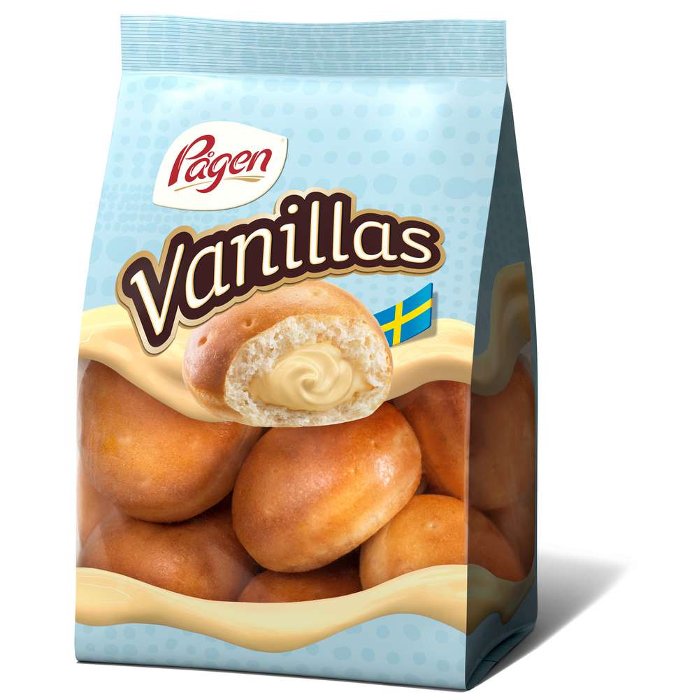 Produktabbildung Pagen Weizenbällchen Vanillas, Vanillecreme