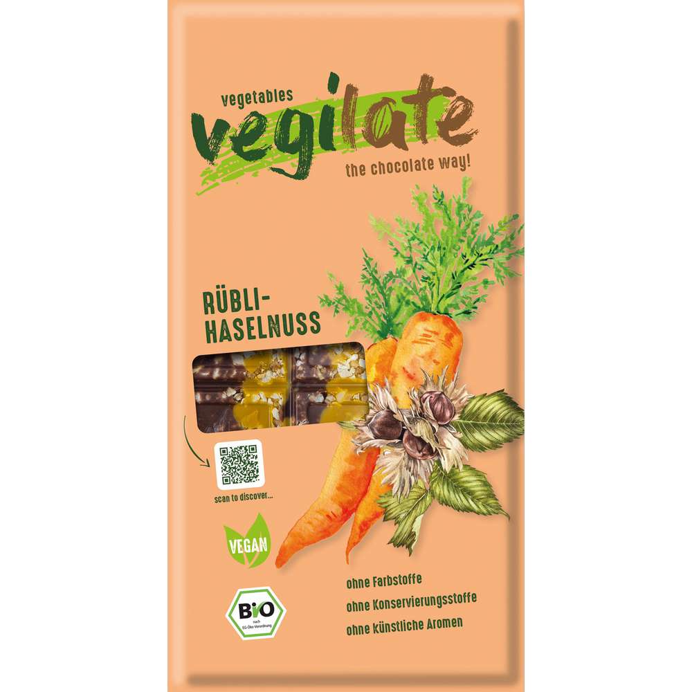 Produktabbildung coppeneur Bio Tafelschokolade, Rübli-Haselnuss