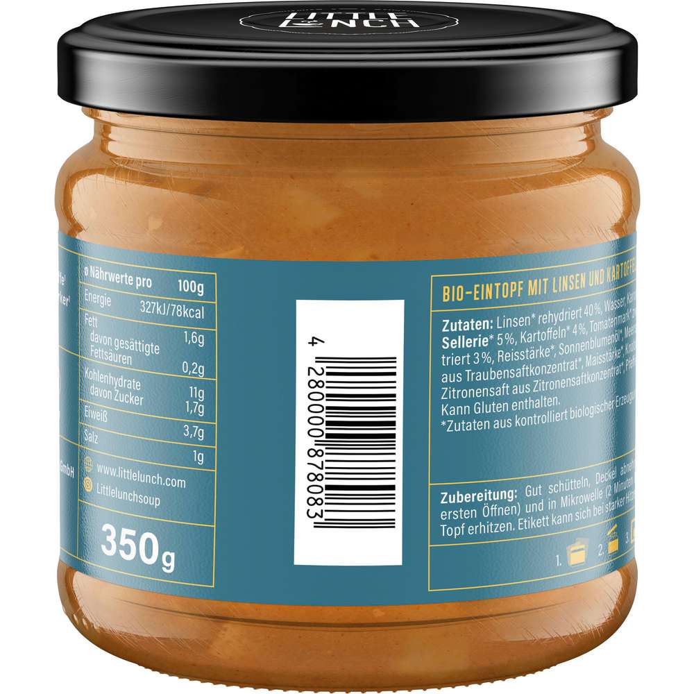 Produktabbildung Little Lunch Bio Linseneintopf