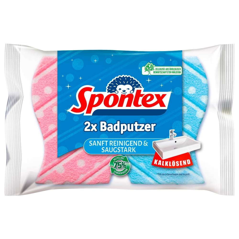 Produktabbildung Spontex Badputzer-Schwamm, 2er-Set
