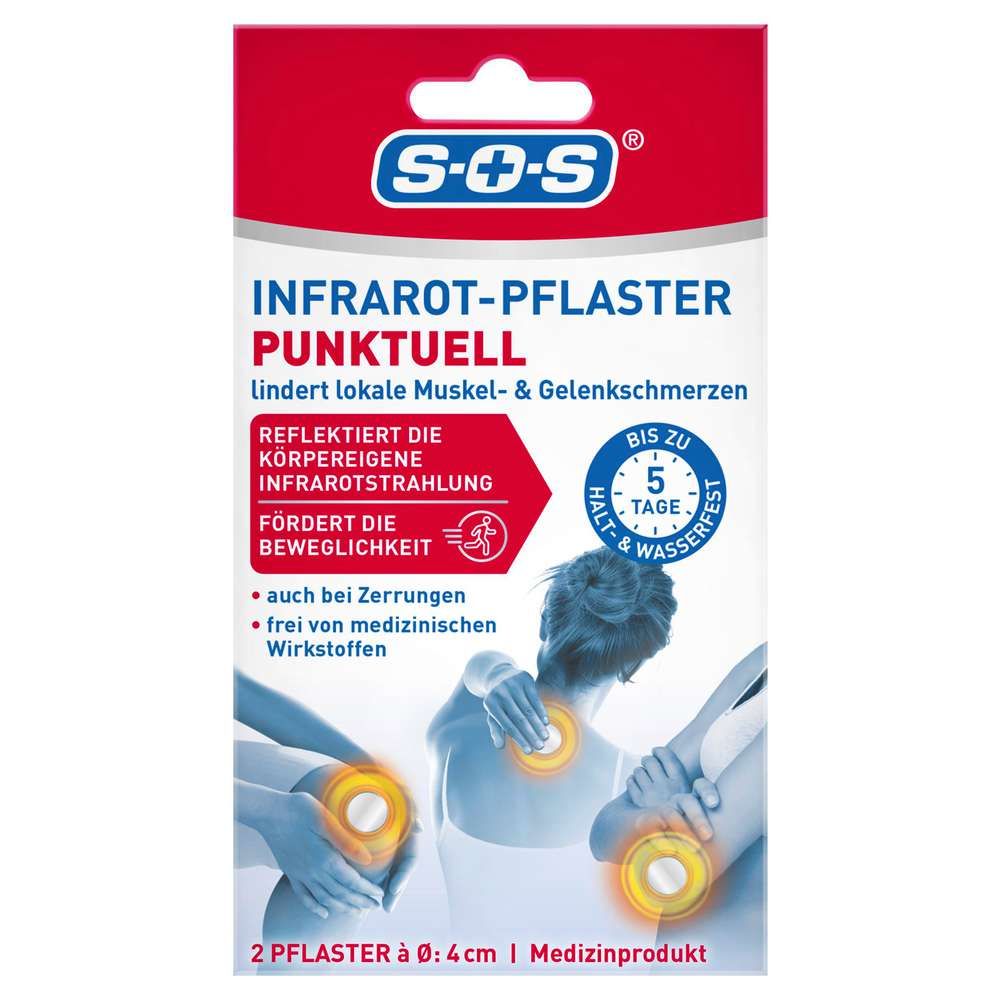 Produktabbildung SOS Infrarot-Pflaster, Punktuell, 2 Stück