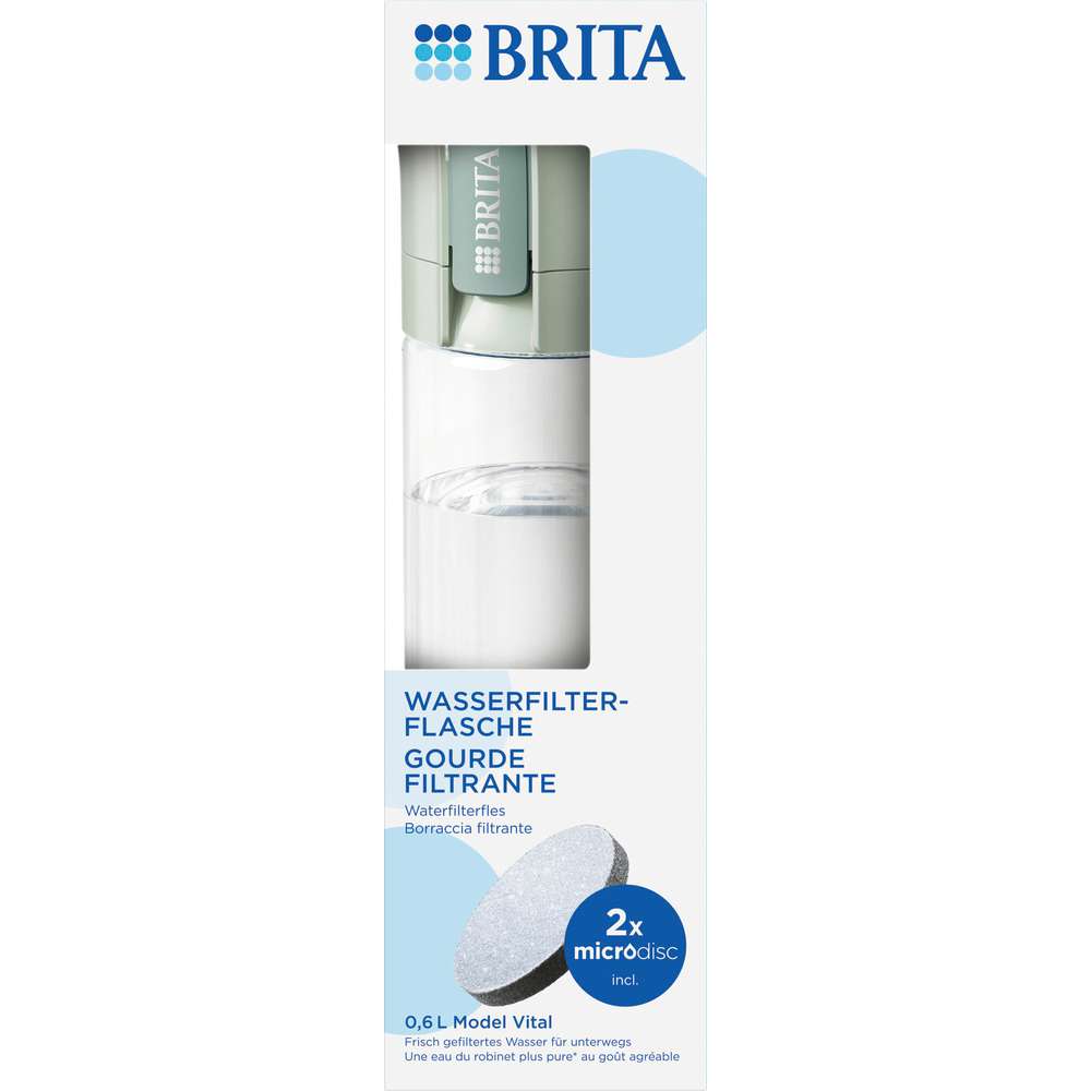 Produktabbildung Brita Wasserfilterflasche Vital, hellgrün