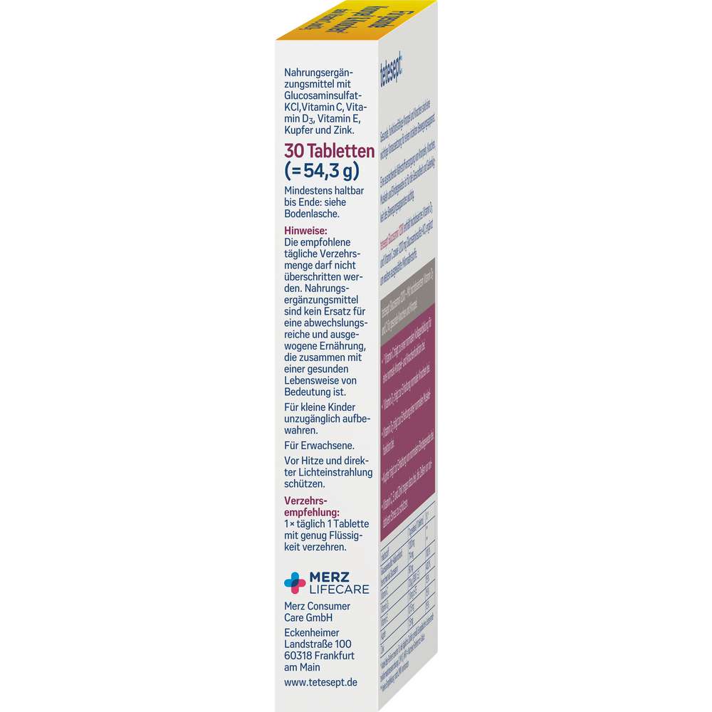 Produktabbildung tetesept Glucosamin 1200 mg, Knorpel+Knochen