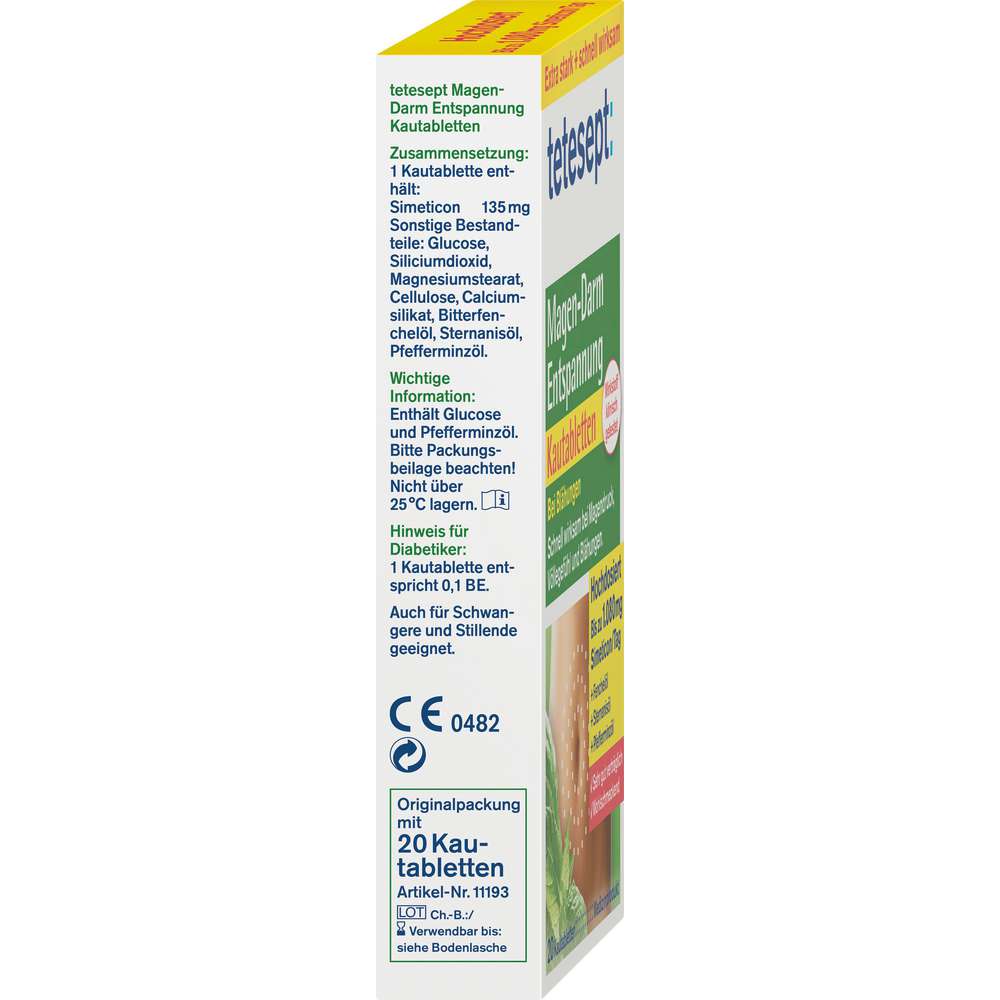 Produktabbildung tetesept Kautabletten, Magen-Darm