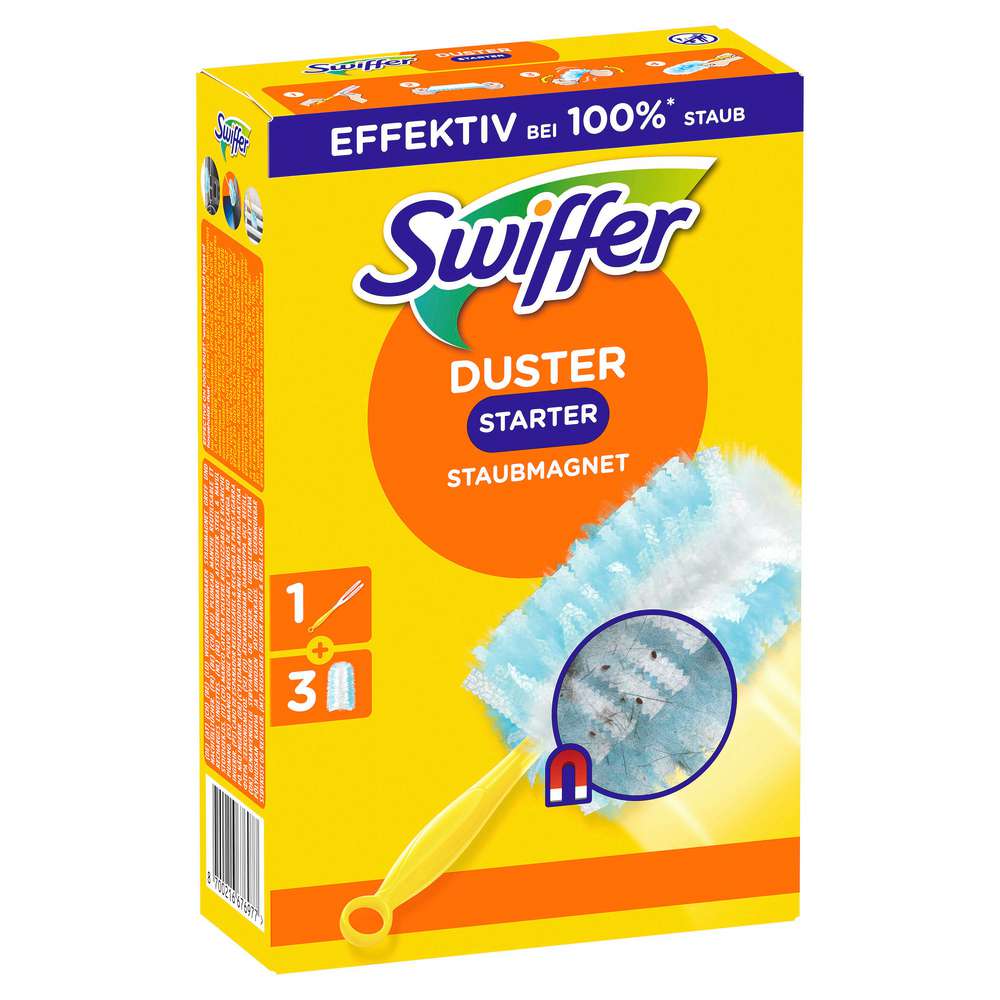 Produktabbildung Swiffer Staubmagnet Starterset+ 3 Tücher