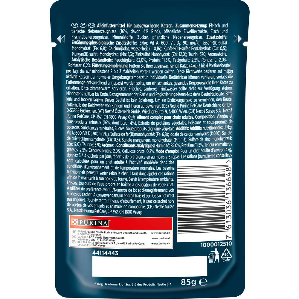 Produktabbildung Purina Katzen-Nassfutter Gourmet Perle, Rind in Sauce