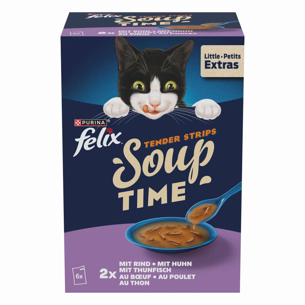 Produktabbildung Felix Katzen-Nassfutter, Soup Tender Strips