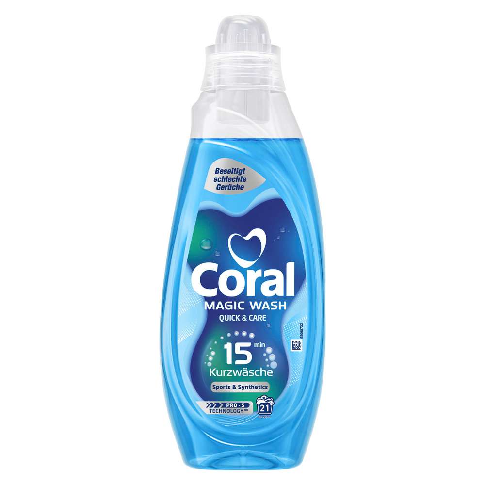 Produktabbildung Coral Waschmittel flüssig Magic Wash, Sport & Synthetic
