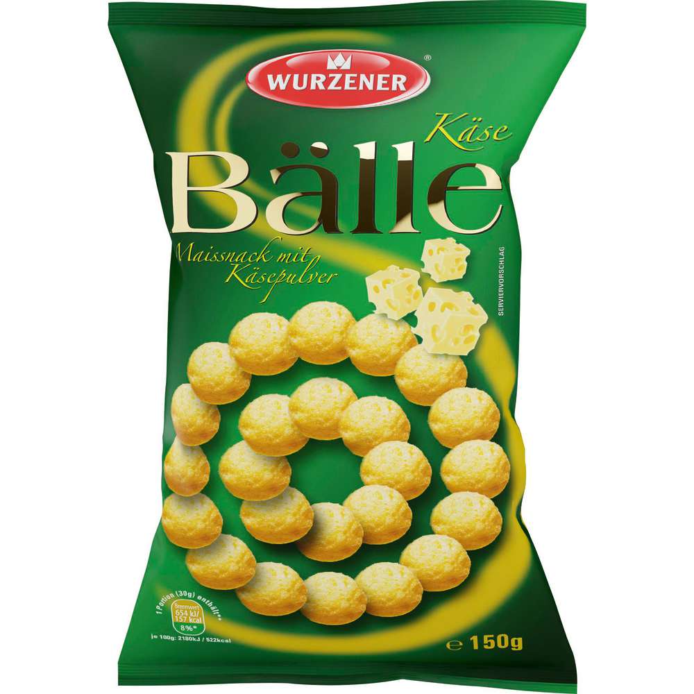 Produktabbildung Wurzener Käsebälle Maissnack