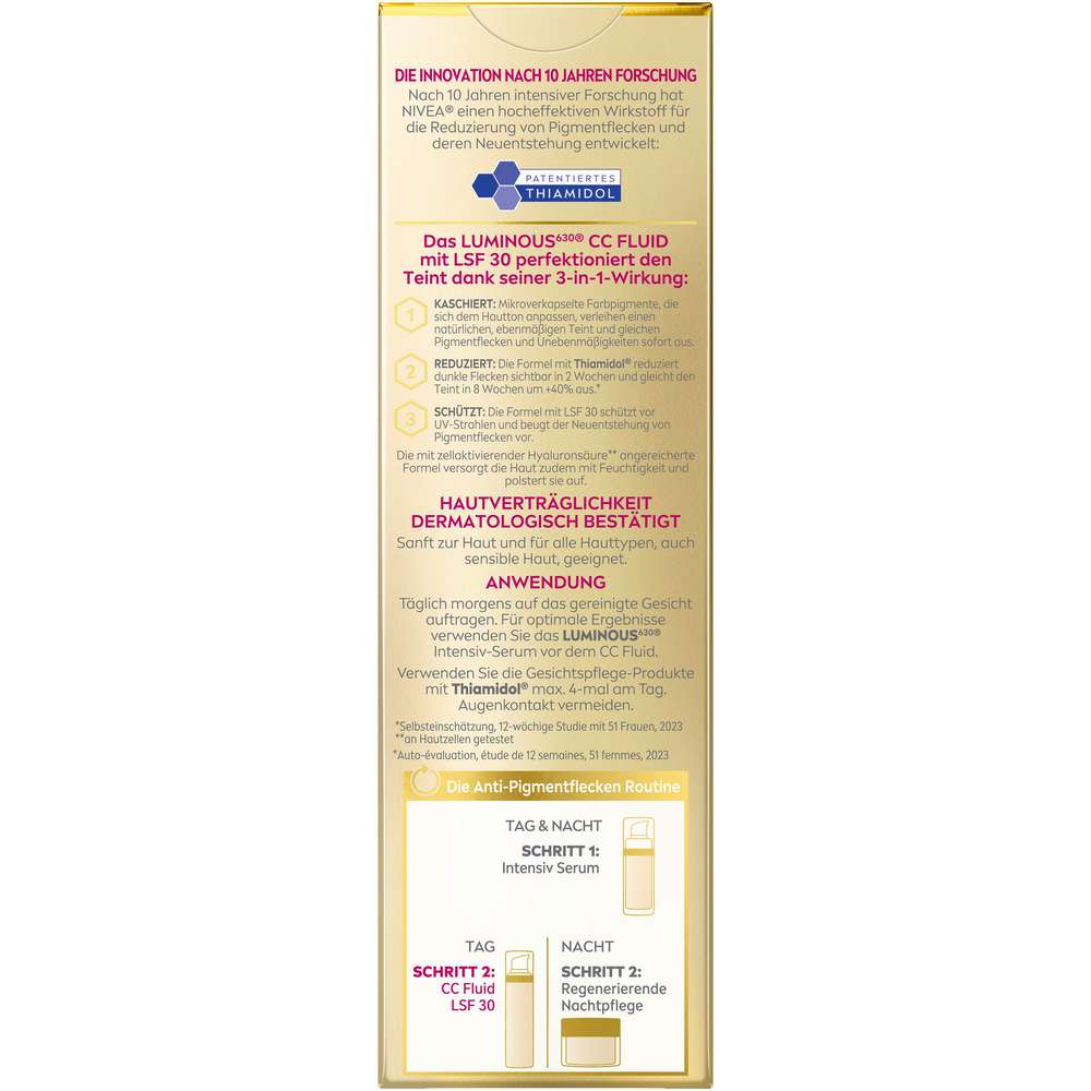 Produktabbildung Nivea Cellular Luminous Fluid, mittel