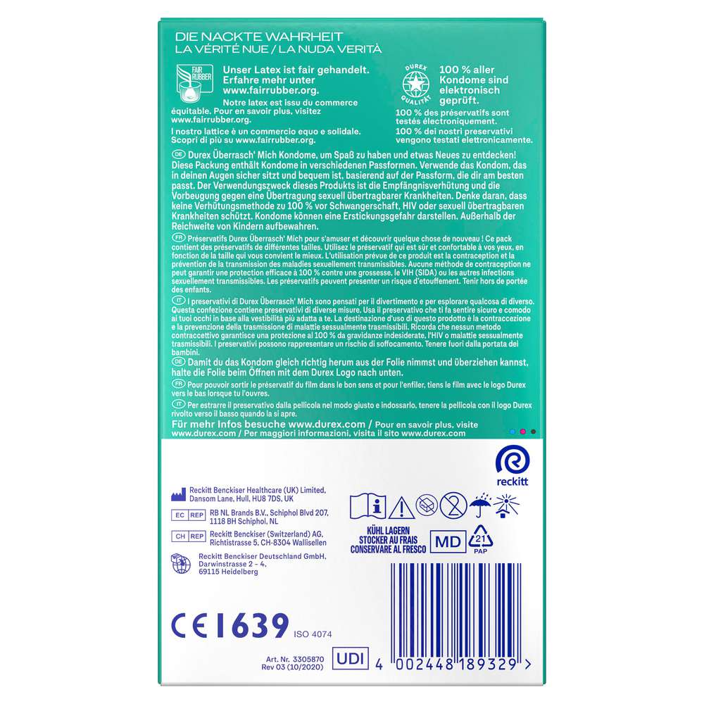 Produktabbildung Durex Kondome, Überrasch' Mich