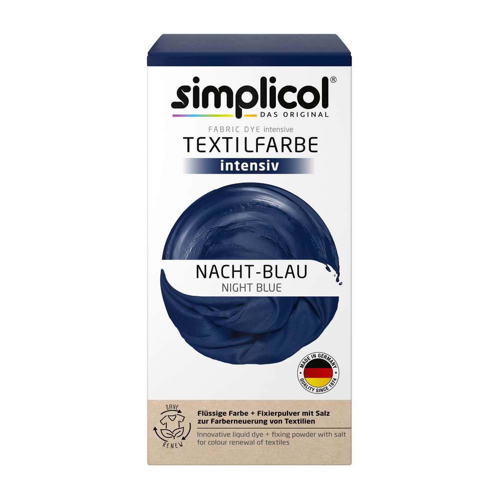 Produktabbildung simplicol Textilfarben intensiv, Nacht-Blau