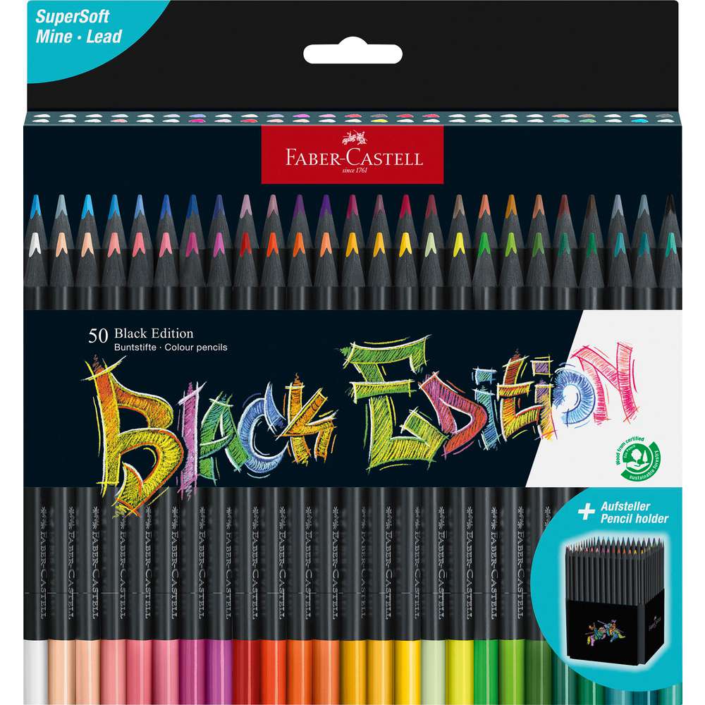 Produktabbildung Faber-Castell Buntstifte Black Edition