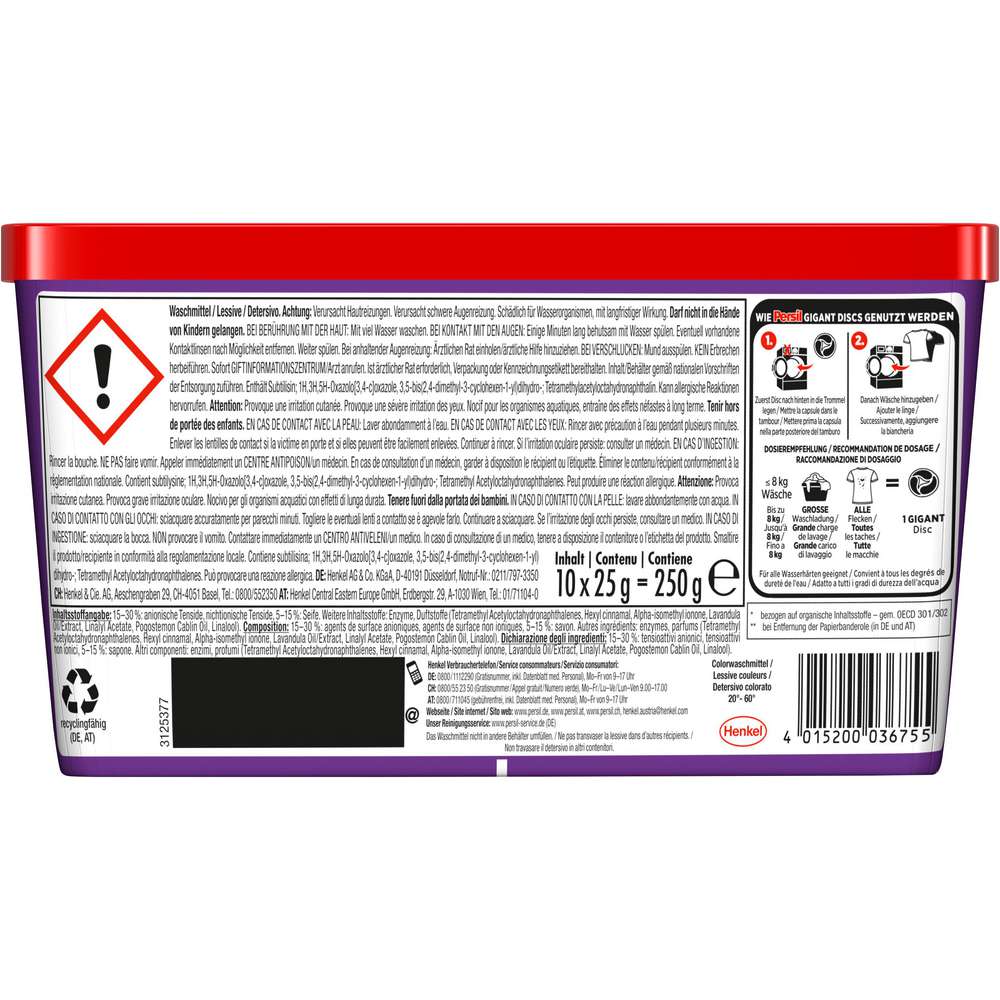 Produktabbildung Persil Clolor-Waschmittel Discs Gigant