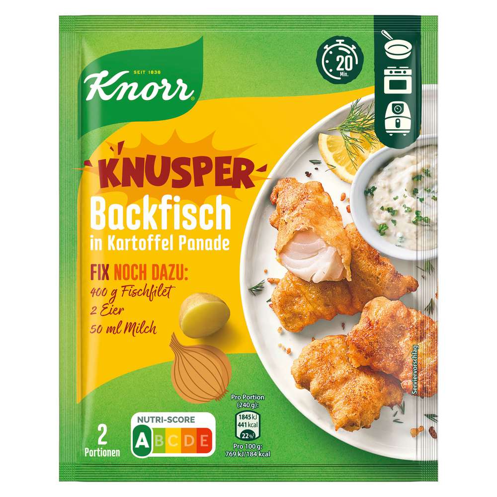 Produktabbildung Knorr Fix-Würzmischung, Backfisch
