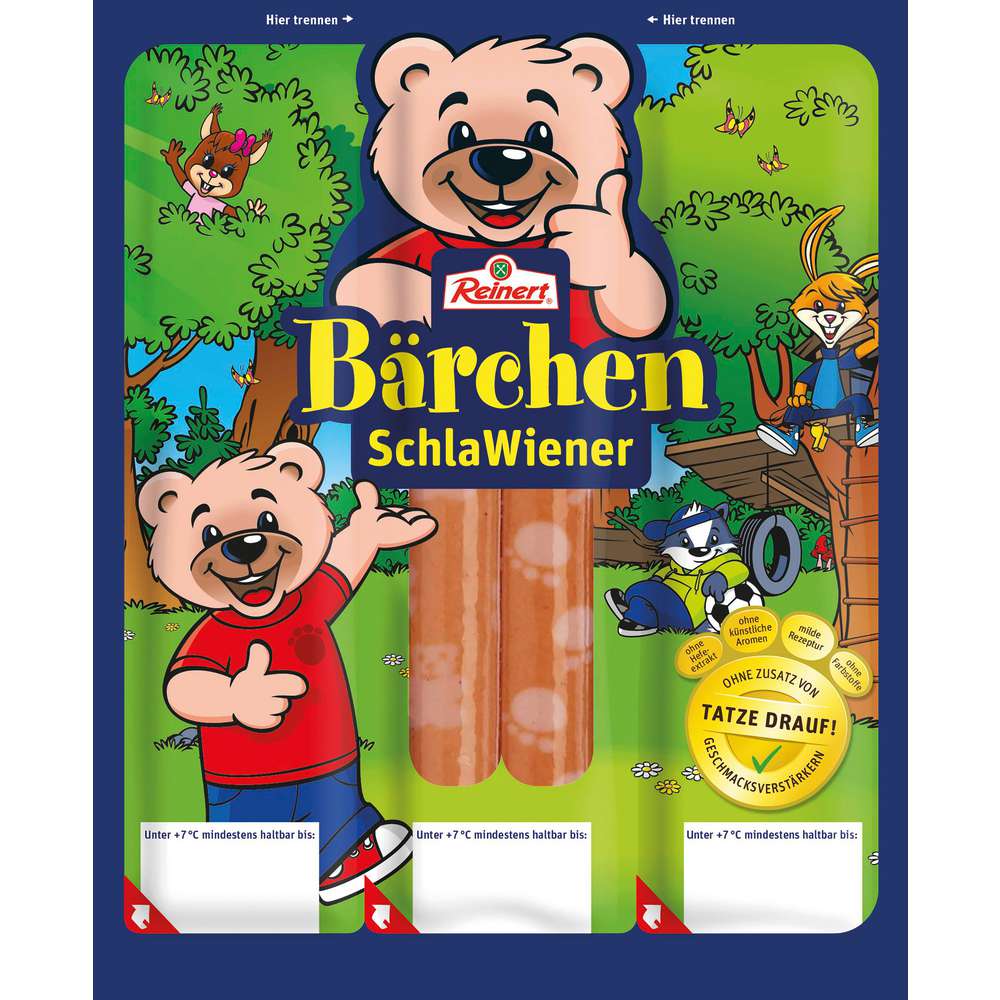Produktabbildung Reinert Bärchen-Wurst SchlaWiener