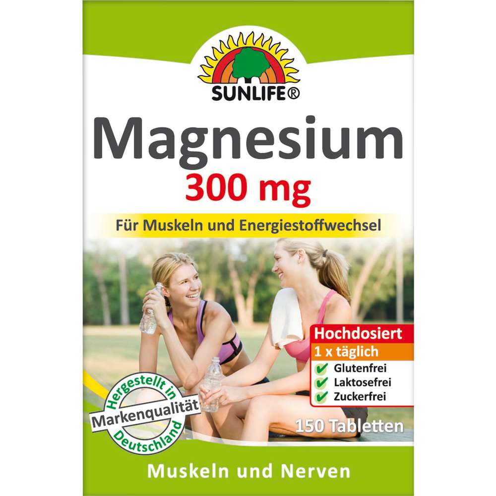 Produktabbildung Sunlife Magnesium Tabletten, Muskeln & Energiestoffwechsel