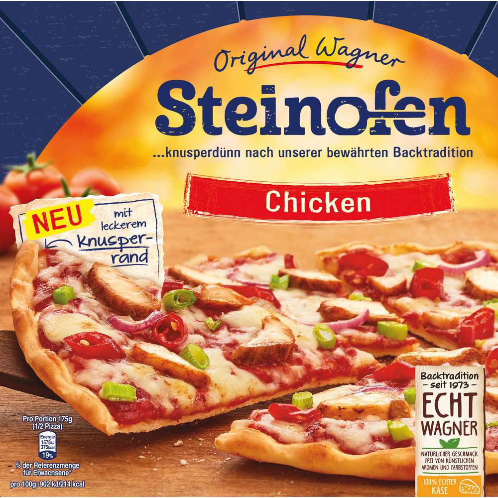 Produktabbildung Wagner Steinofen Pizza Chicken, tiefgekühlt