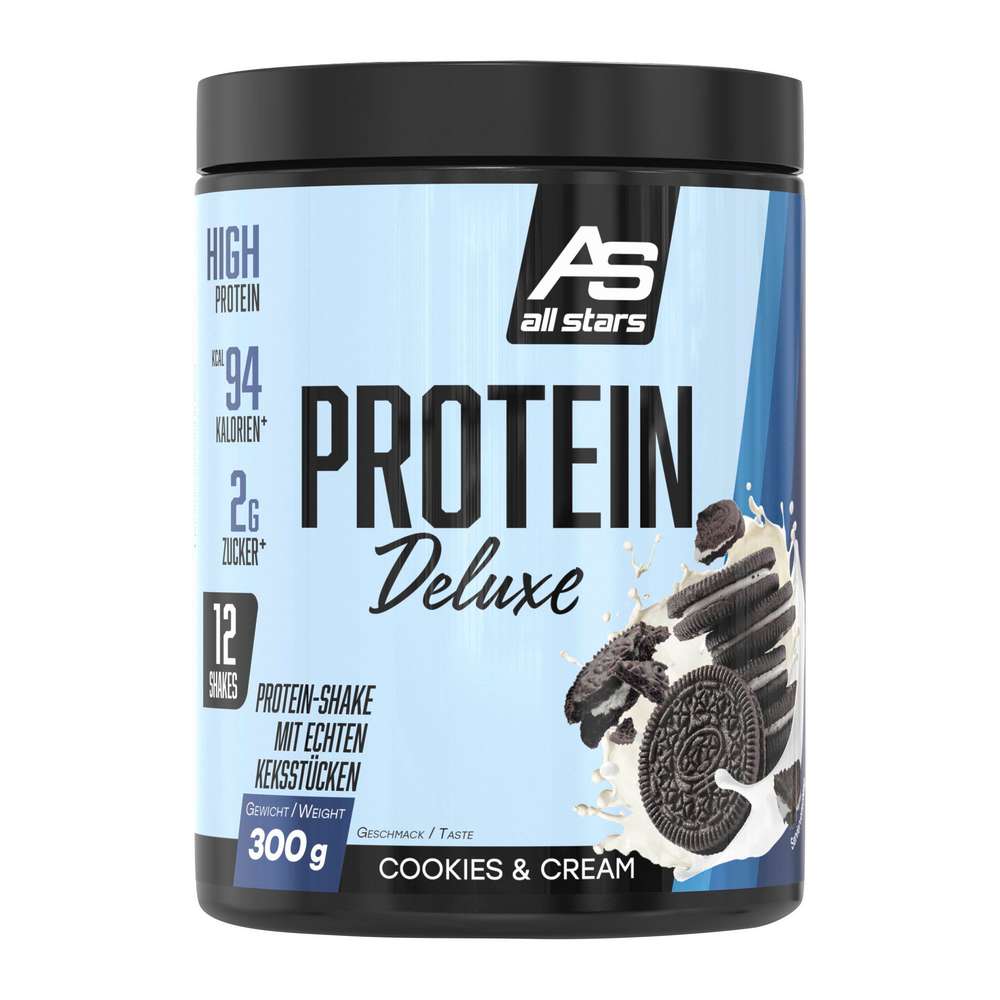 Produktabbildung all stars Protein-Pulver Deluxe, Cookies & Cream