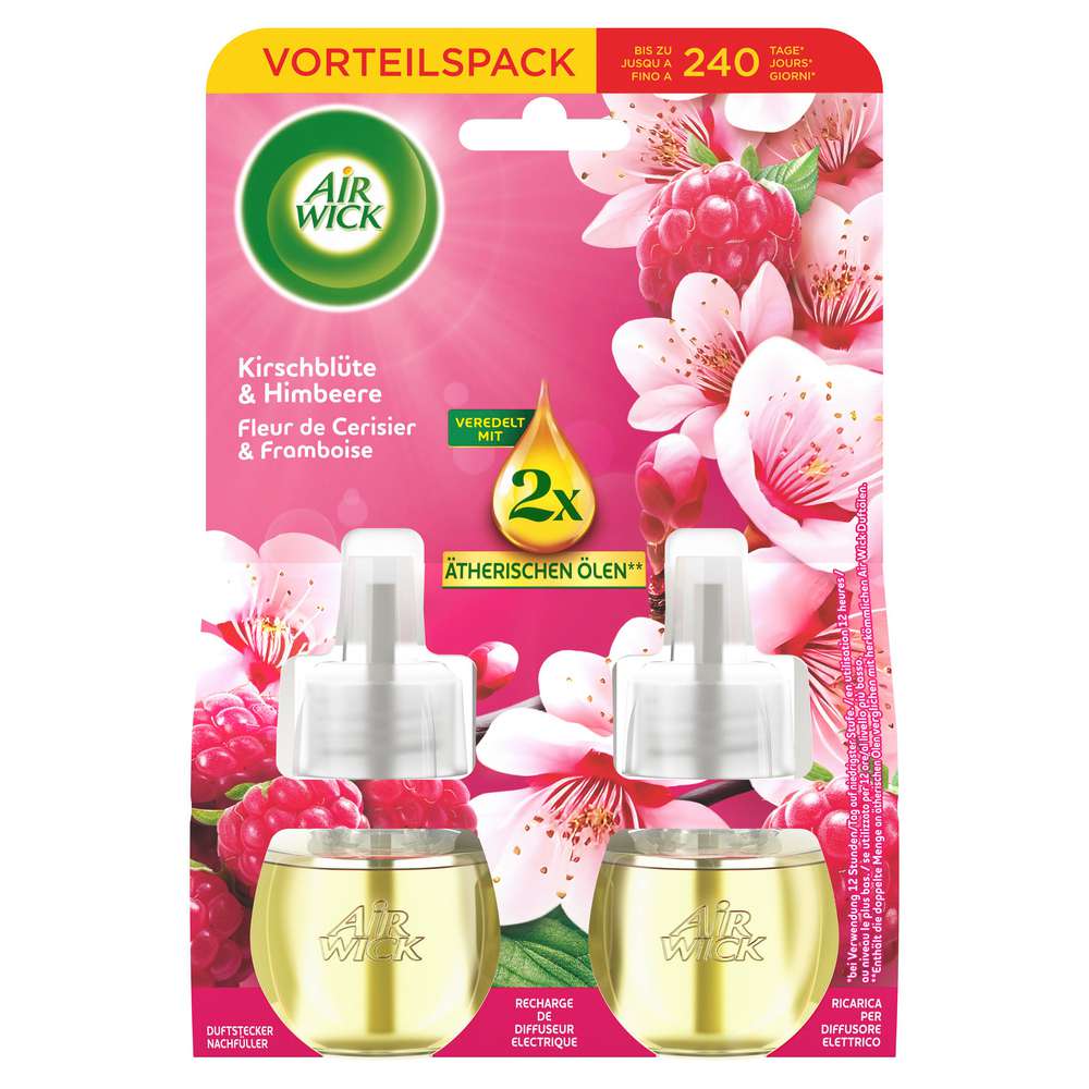 Produktabbildung Air Wick Duftstecker Duo Nachfüller, Kirschblüte & Himbeere