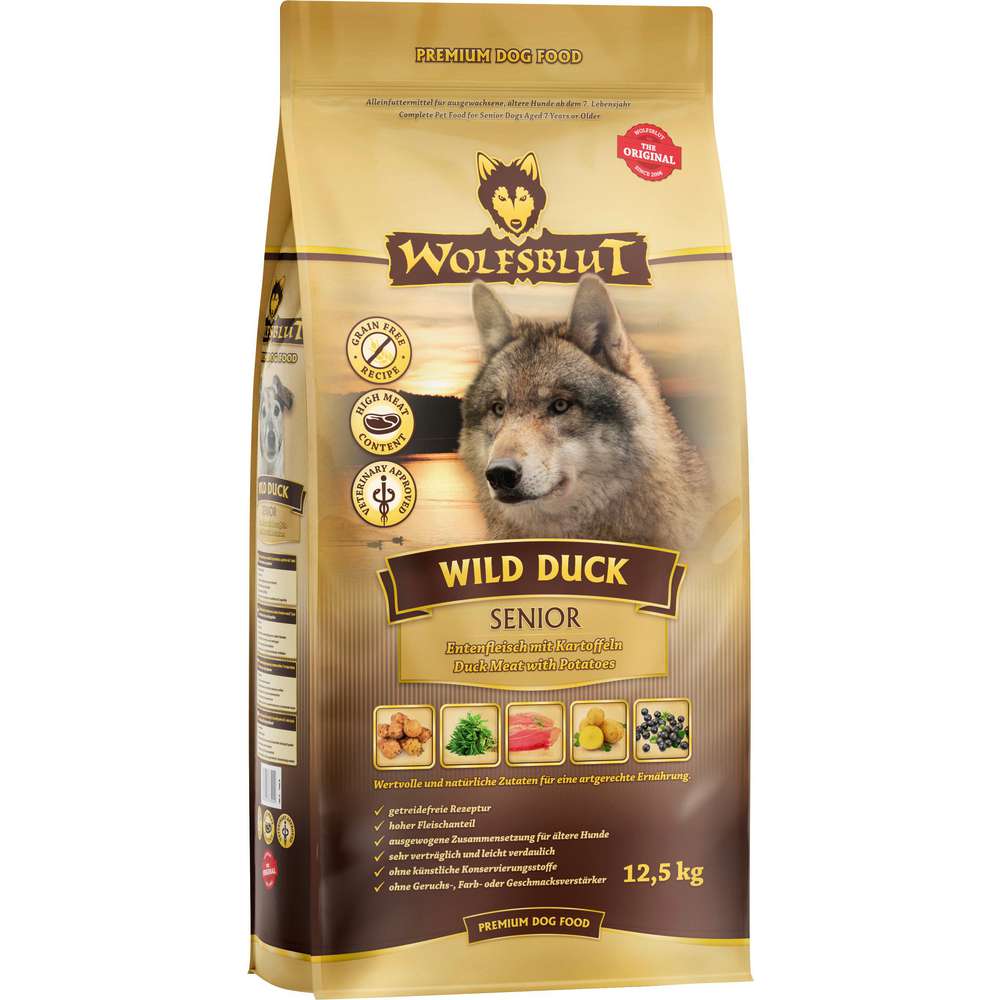 Produktabbildung Wolfsblut Hunde-Trockenfutter Wild Duck Senior