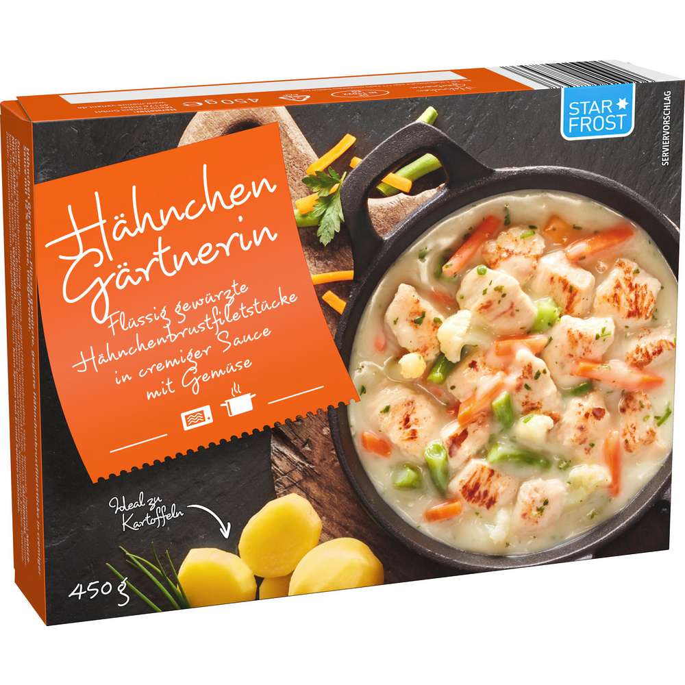 Produktabbildung Starfrost Hähnchen Gärtnerin, tiefgekühlt