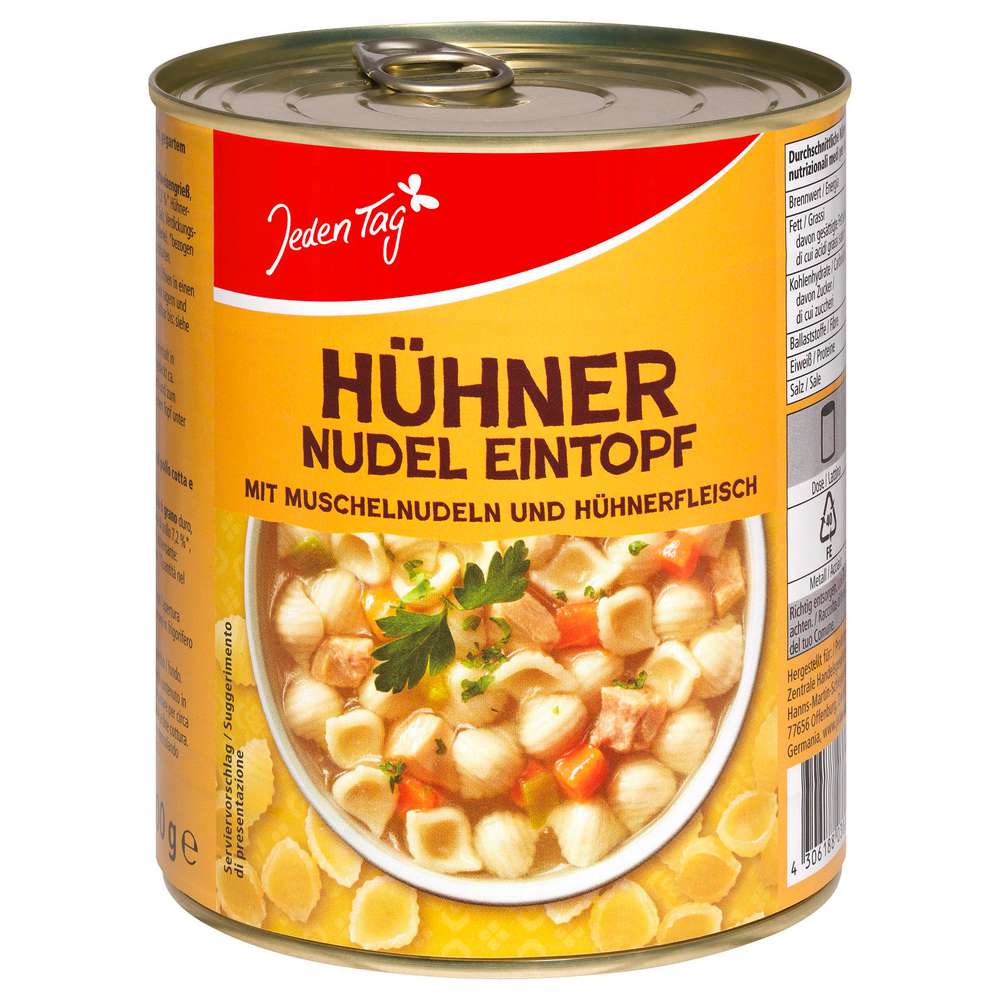 Produktabbildung Jeden Tag Hühnernudeltopf