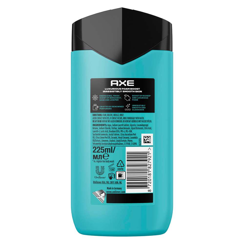 Produktabbildung Axe Duschgel Fine Fragrance, Aqua Bergamot