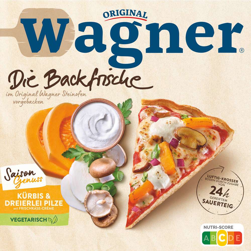 Produktabbildung Wagner Pizza Backfrische Kürbis Pilze