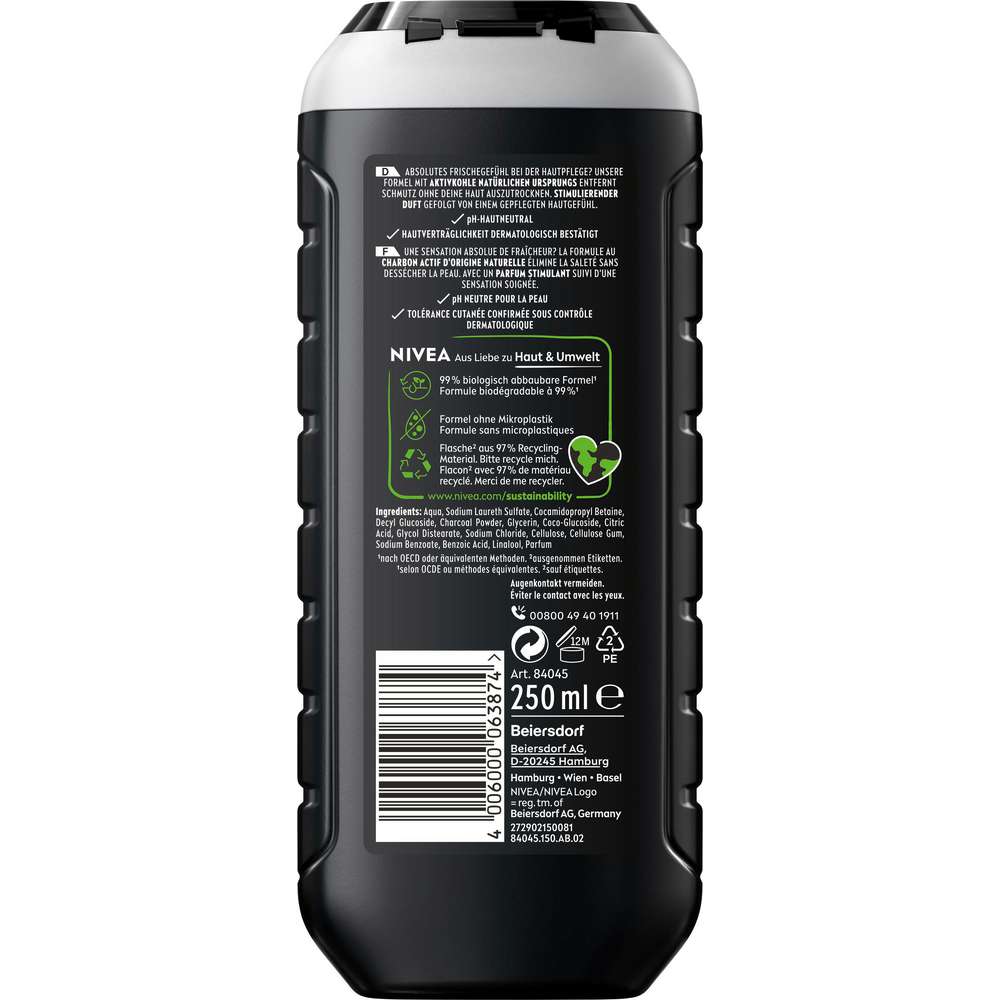 Produktabbildung Nivea Duschgel, Men Active Clean 3in1