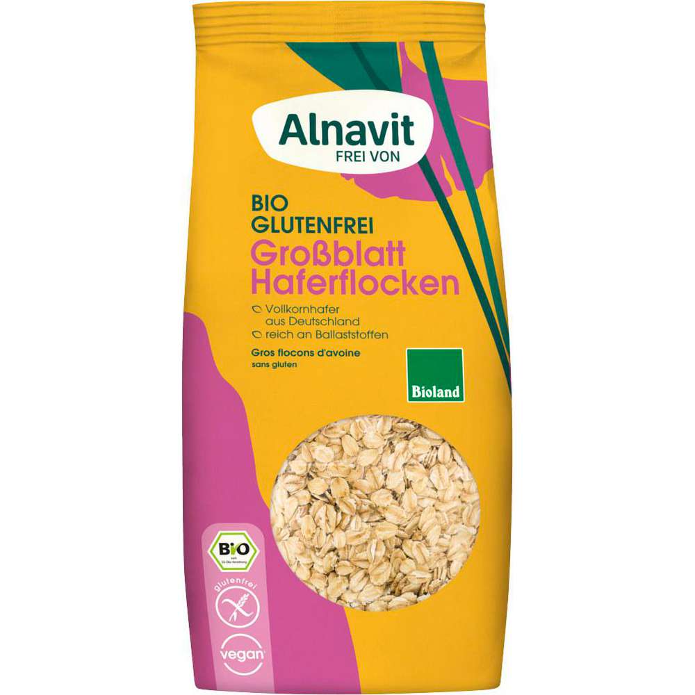 Produktabbildung Alnavit Bio Haferflocken, Großblatt