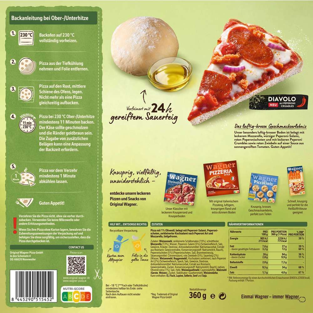 Produktabbildung Wagner Die Backfrische Diavolo