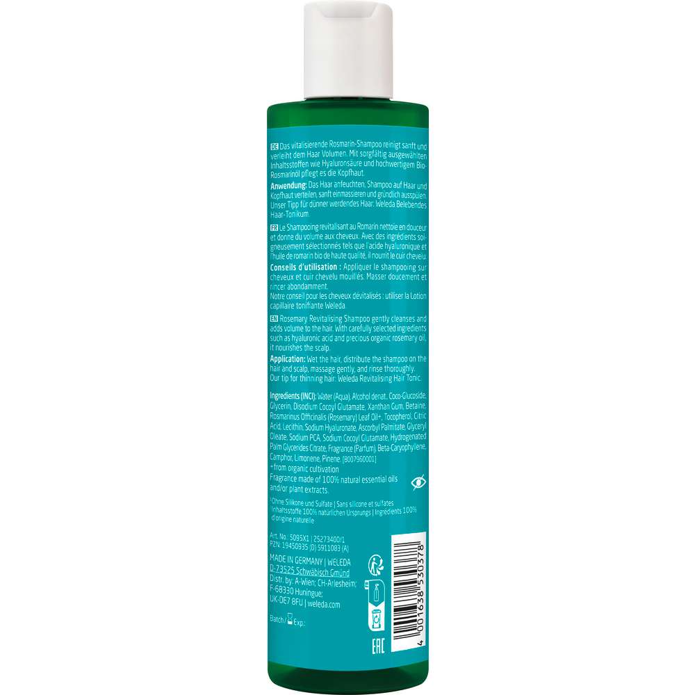 Produktabbildung Weleda Shampoo Revitalising, Rosmarin