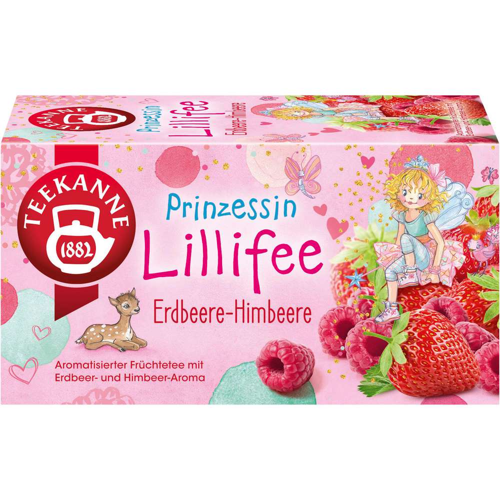 Produktabbildung Teekanne Früchtetee Prinzessin Lillifee Erdbeere-Himbeere