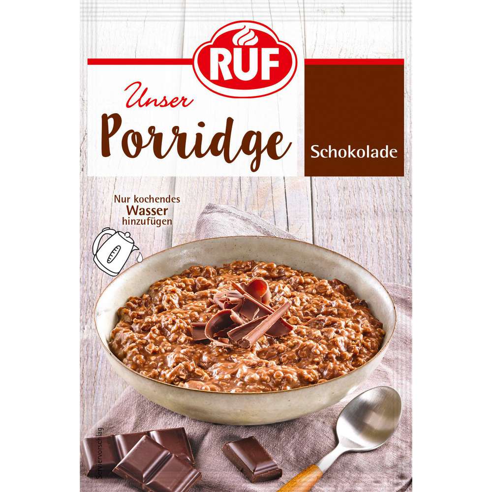 Produktabbildung RUF Porridge, Schokolade