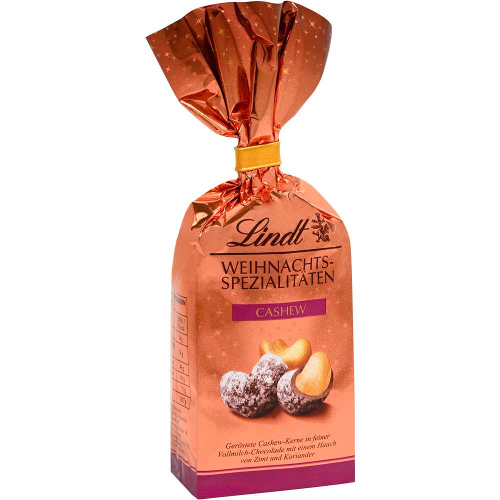 Produktabbildung Lindt Cashews in Schokolade