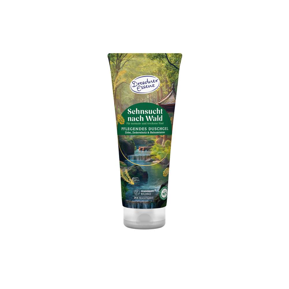 Produktabbildung Dresdner Essenz Duschgel Sehnsucht nach Wald, Zirbe/Zerdernholz/Balsamtanne