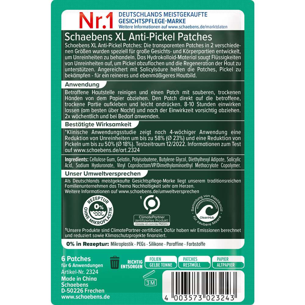Produktabbildung Schaebens Anti-Pickel Patches
