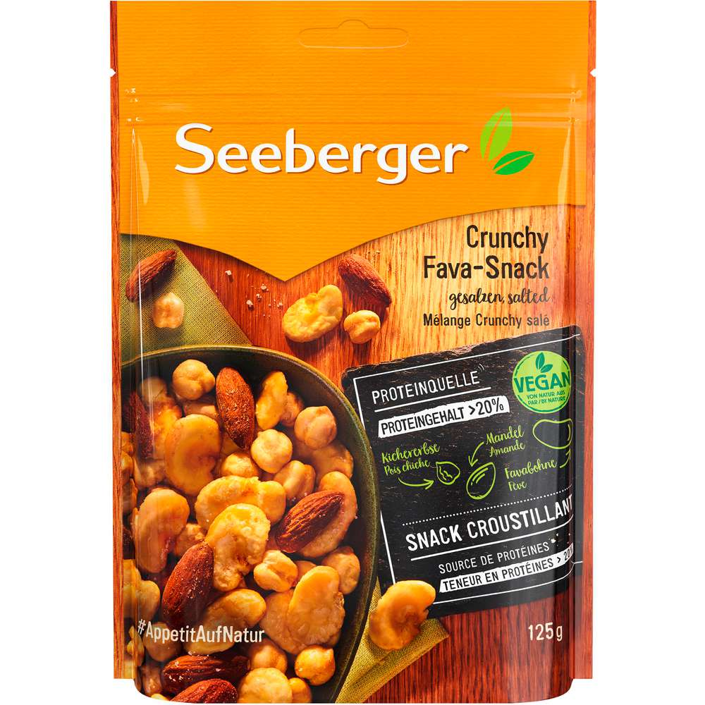 Produktabbildung Seeberger Crunchy Fava-Snack, gesalzen