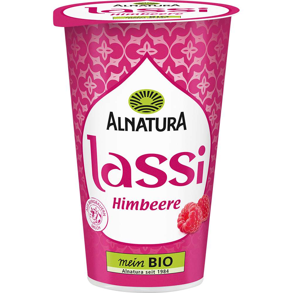 Produktabbildung Alnatura Bio Joghurt-Drink Lassi, Himbeere