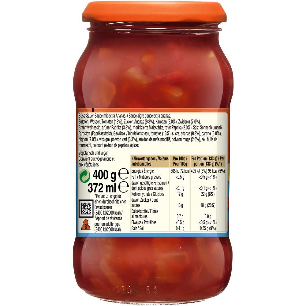 Produktabbildung BEN'S ORIGINAL Soße Süß-Sauer, Ananas