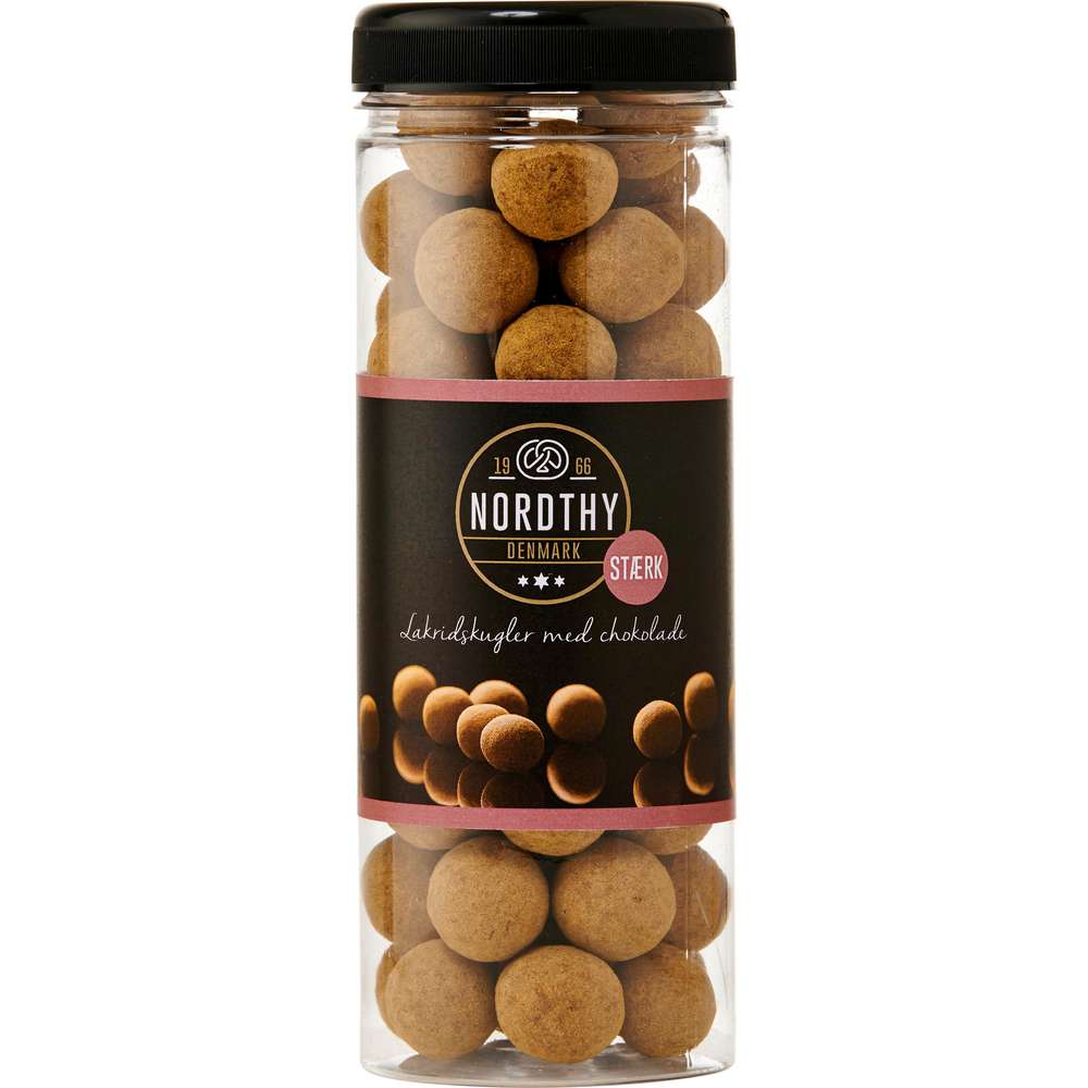 Produktabbildung Nordthy Lakritzkugeln mit starken Milchschokolade