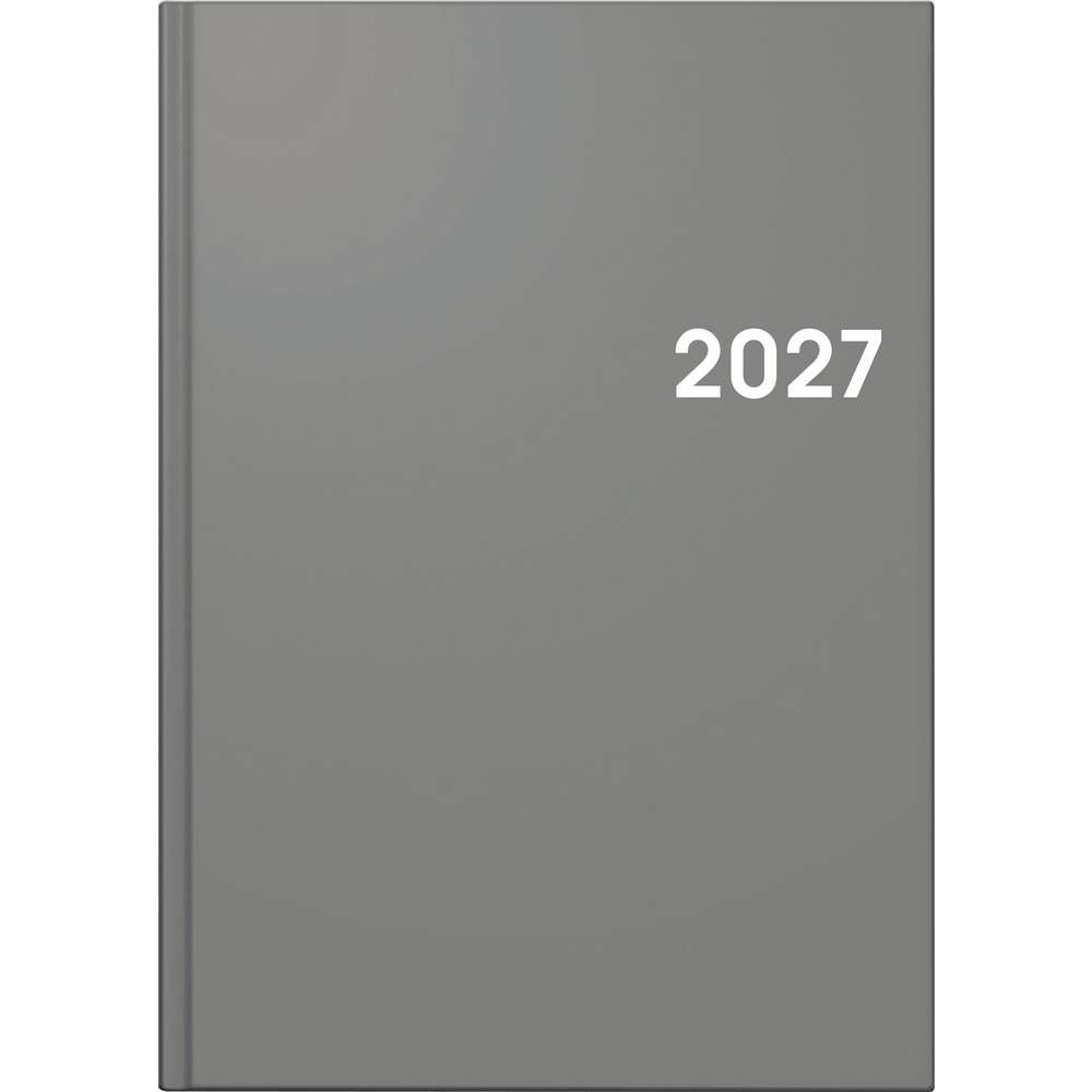 Produktabbildung BRUNNEN Buchkalender A5 2027, grau
