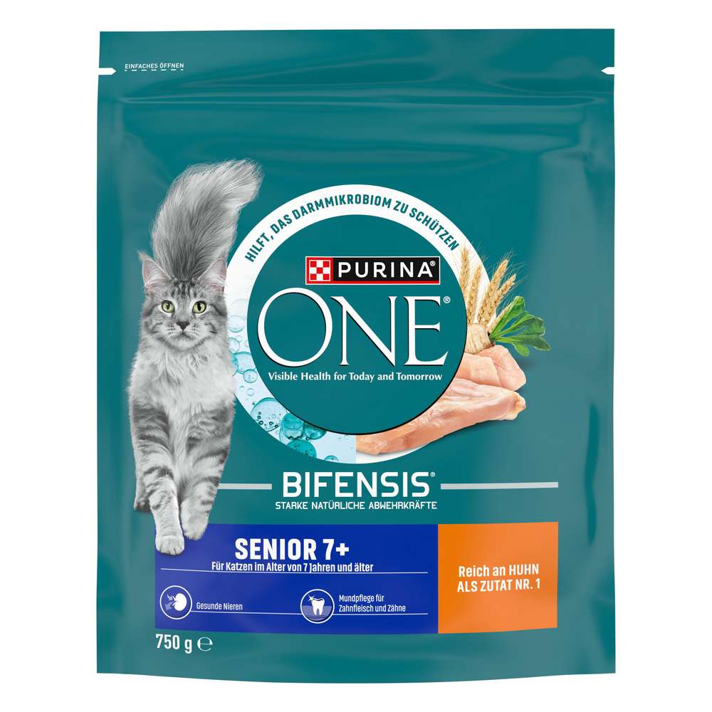 Produktabbildung Purina Katzen-Trockenfutter One, Senior Huhn 