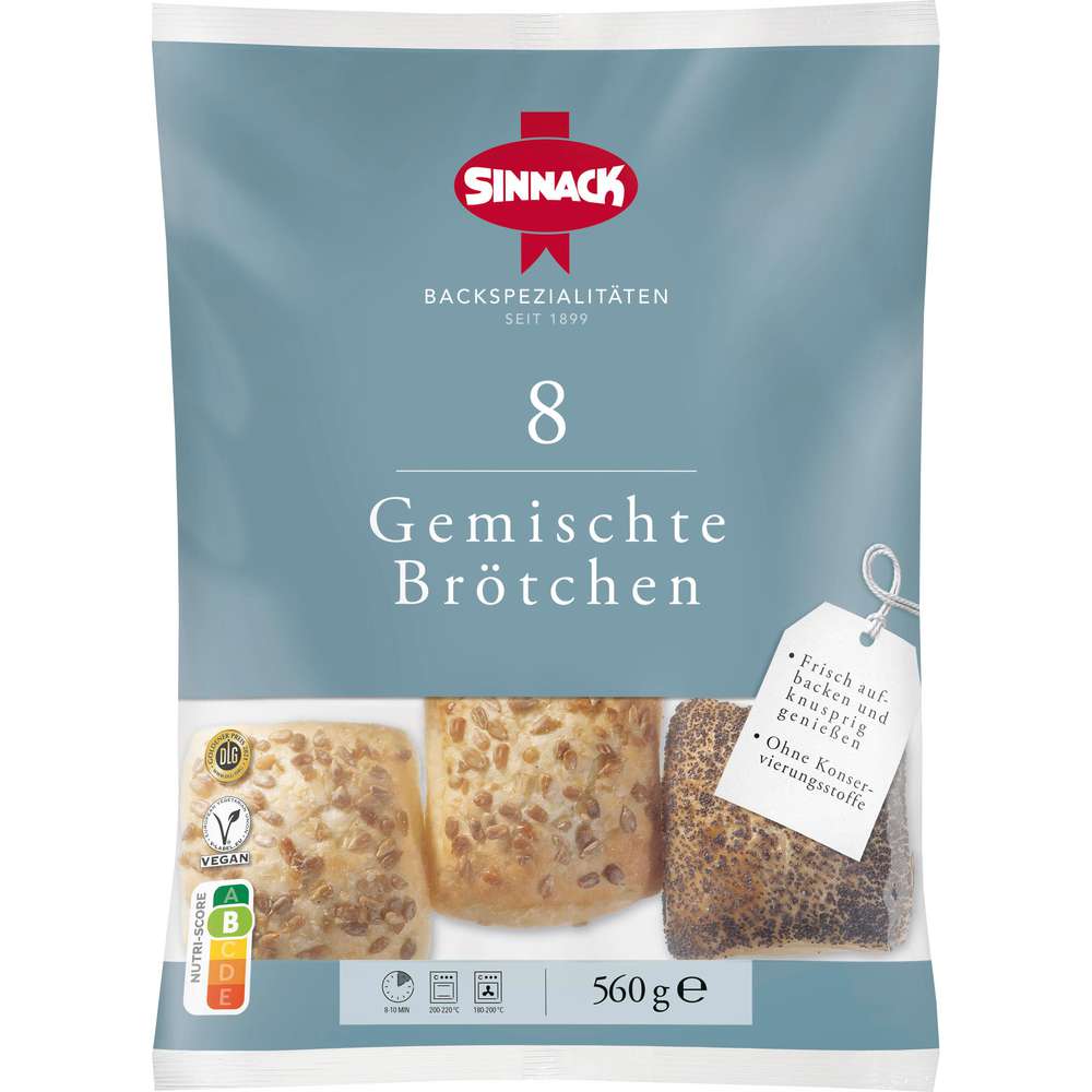 Produktabbildung Sinnack Gemischt bestreute Brötchen