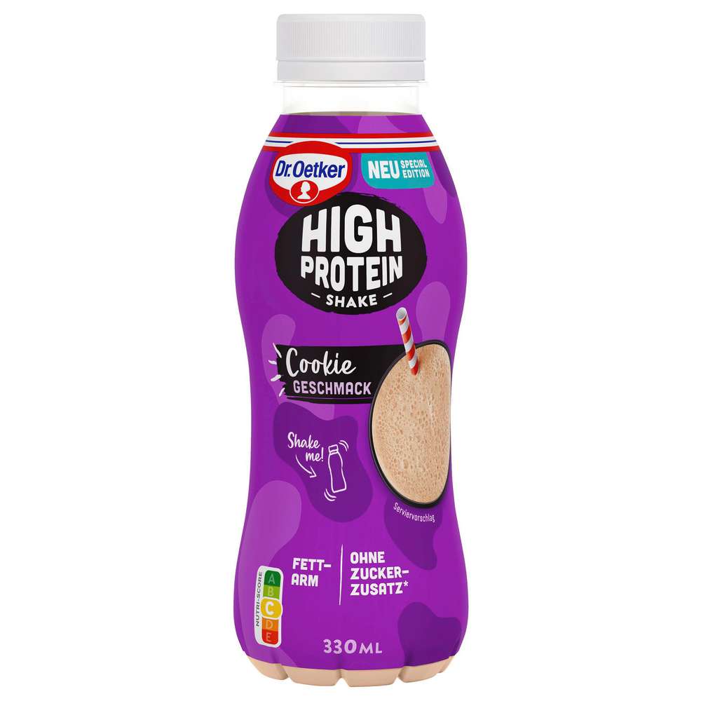 Produktabbildung Dr. Oetker High Protein Shake Cookie Geschmack